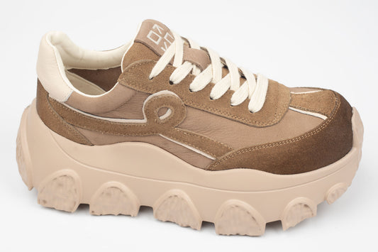 Adidași damă piele naturală FRANCO GERERDO 9802 Apricot