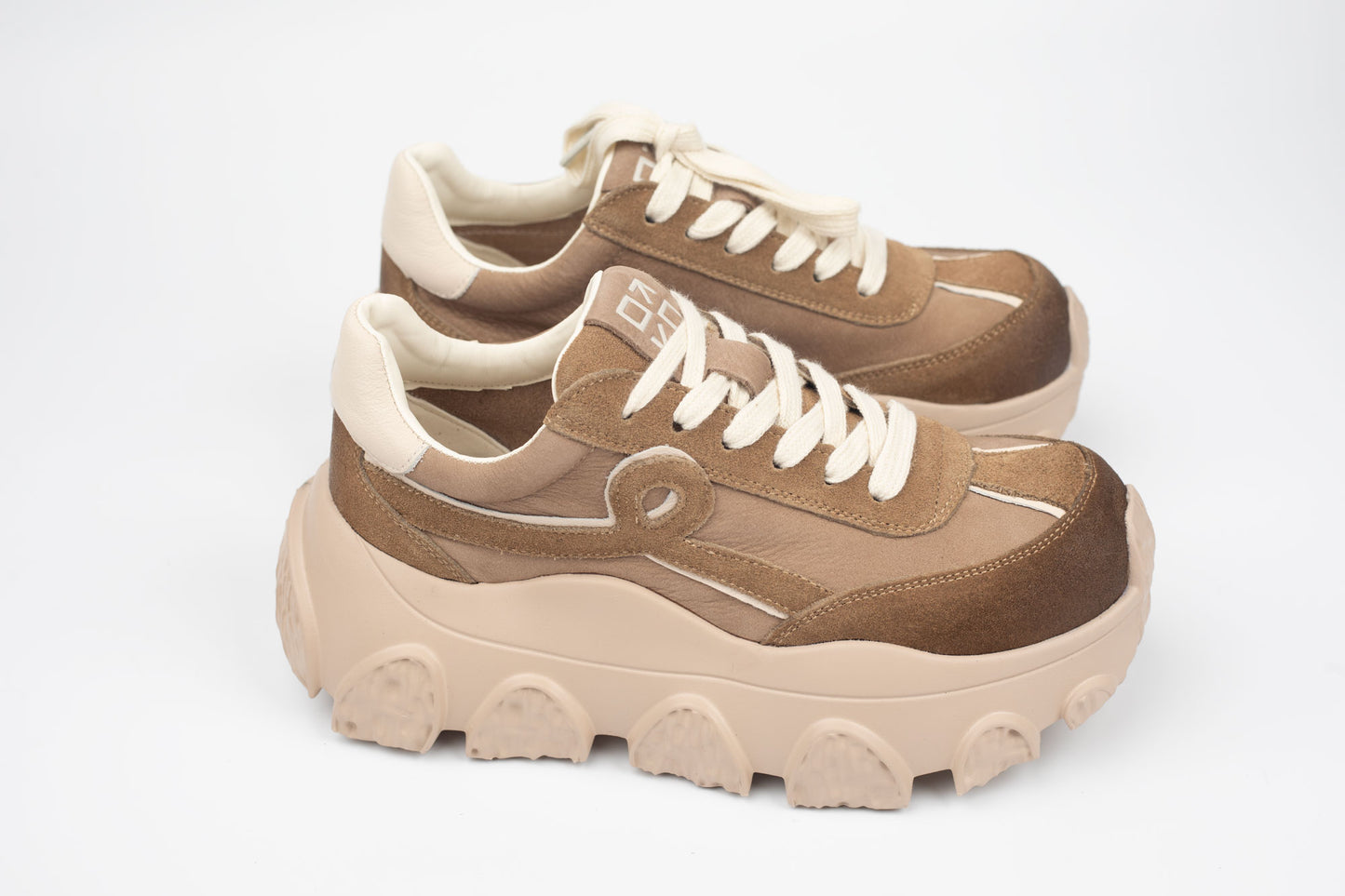 Adidași damă piele naturală FRANCO GERERDO 9802 Apricot