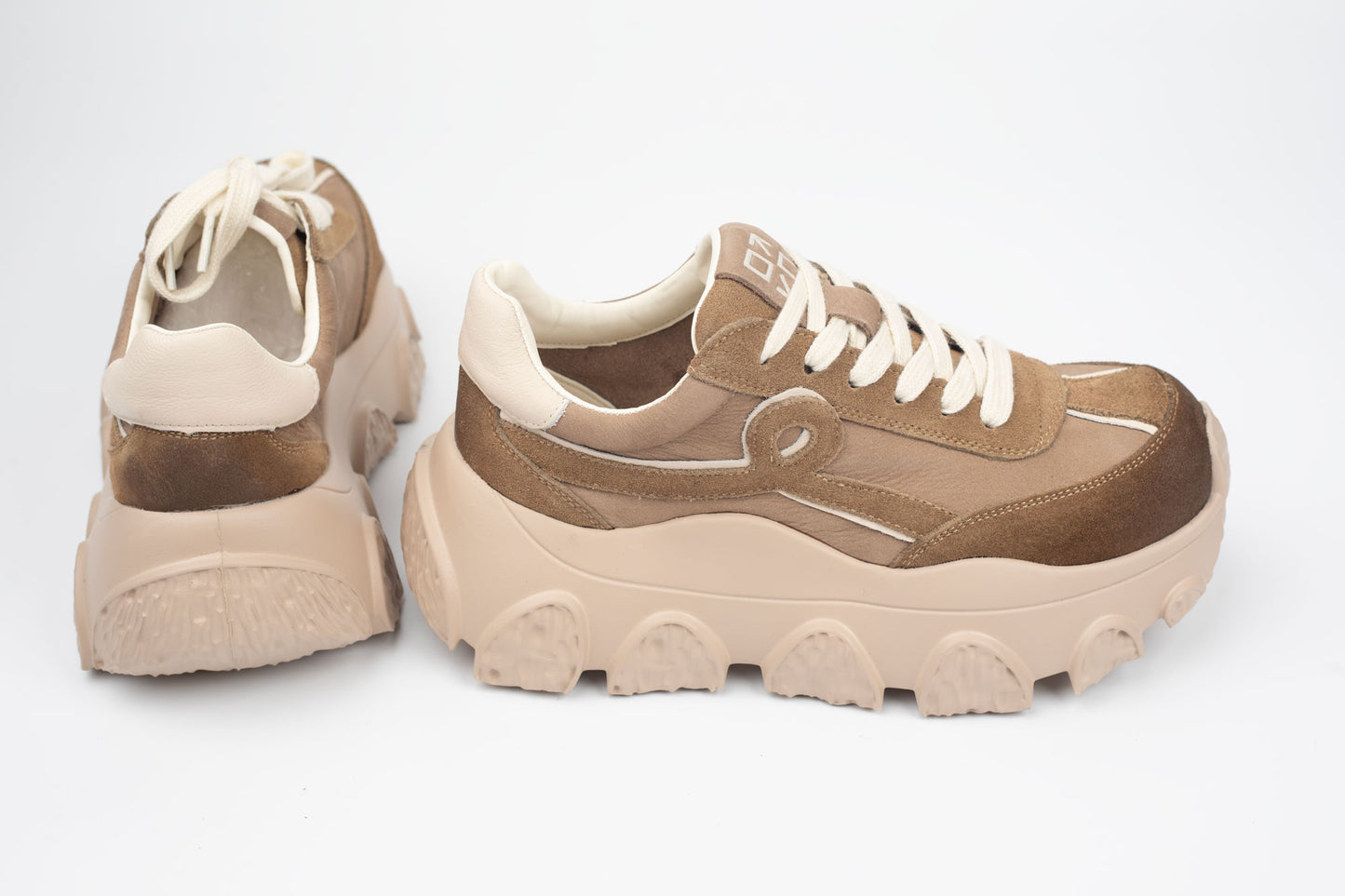 Adidași damă piele naturală FRANCO GERERDO 9802 Apricot
