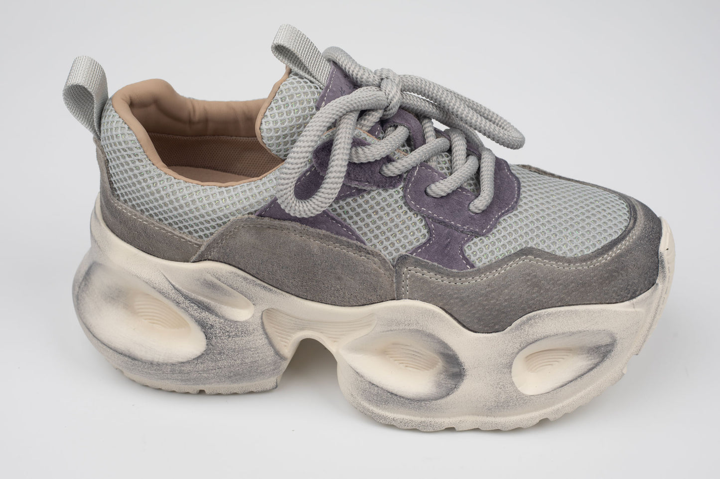Adidași damă piele naturală FRANCO GERERDO 8986 Grey