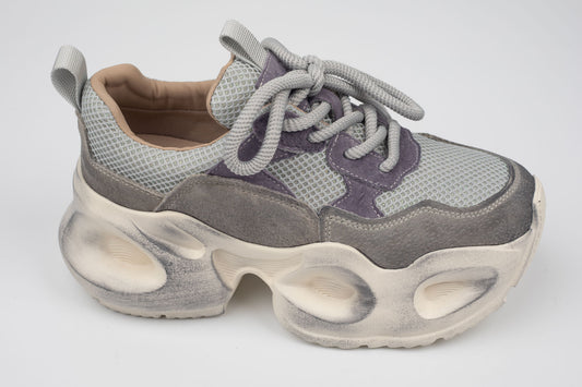 Adidași damă piele naturală FRANCO GERERDO 8986 Grey