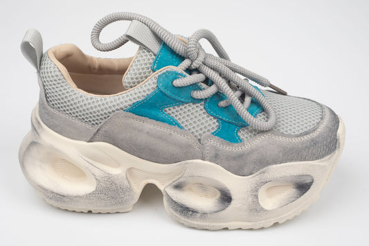 Adidași damă piele naturală FRANCO GERERDO 8986 Blue