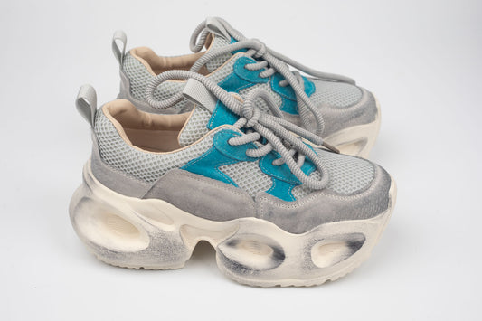 Adidași damă piele naturală FRANCO GERERDO 8986 Blue