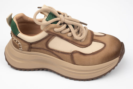 Adidași damă piele naturală FRANCO GERERDO 1572103 Verde