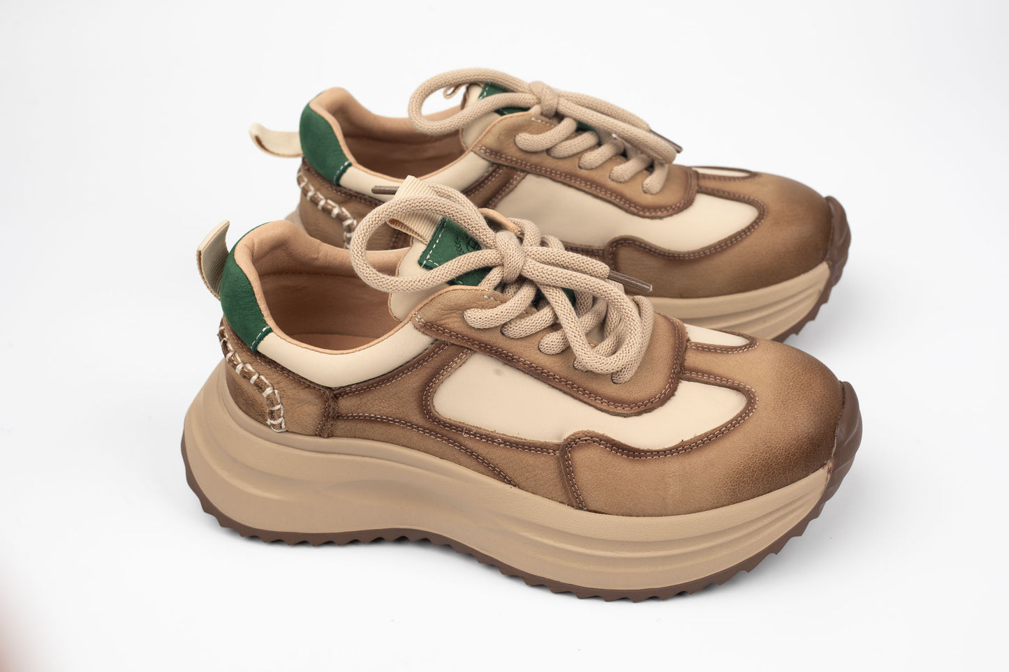 Adidași damă piele naturală FRANCO GERERDO 1572103 Verde