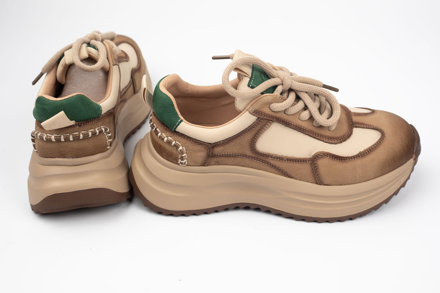 Adidași damă piele naturală FRANCO GERERDO 1572103 Verde