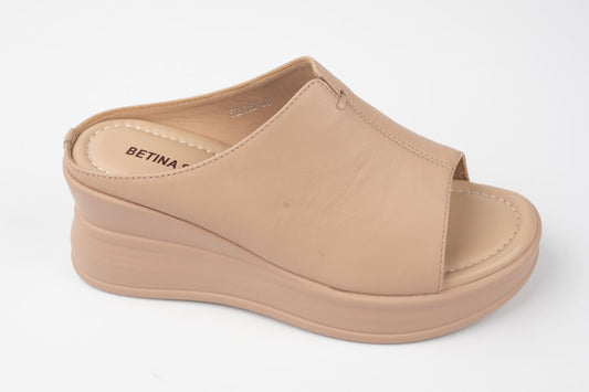 Saboți damă piele naturală BETINA 52115 Bej