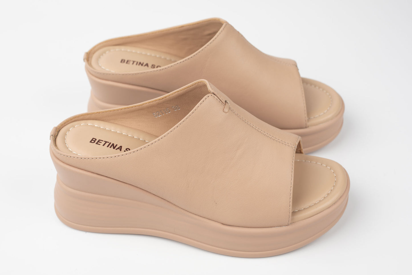Saboți damă piele naturală BETINA 52115 Bej