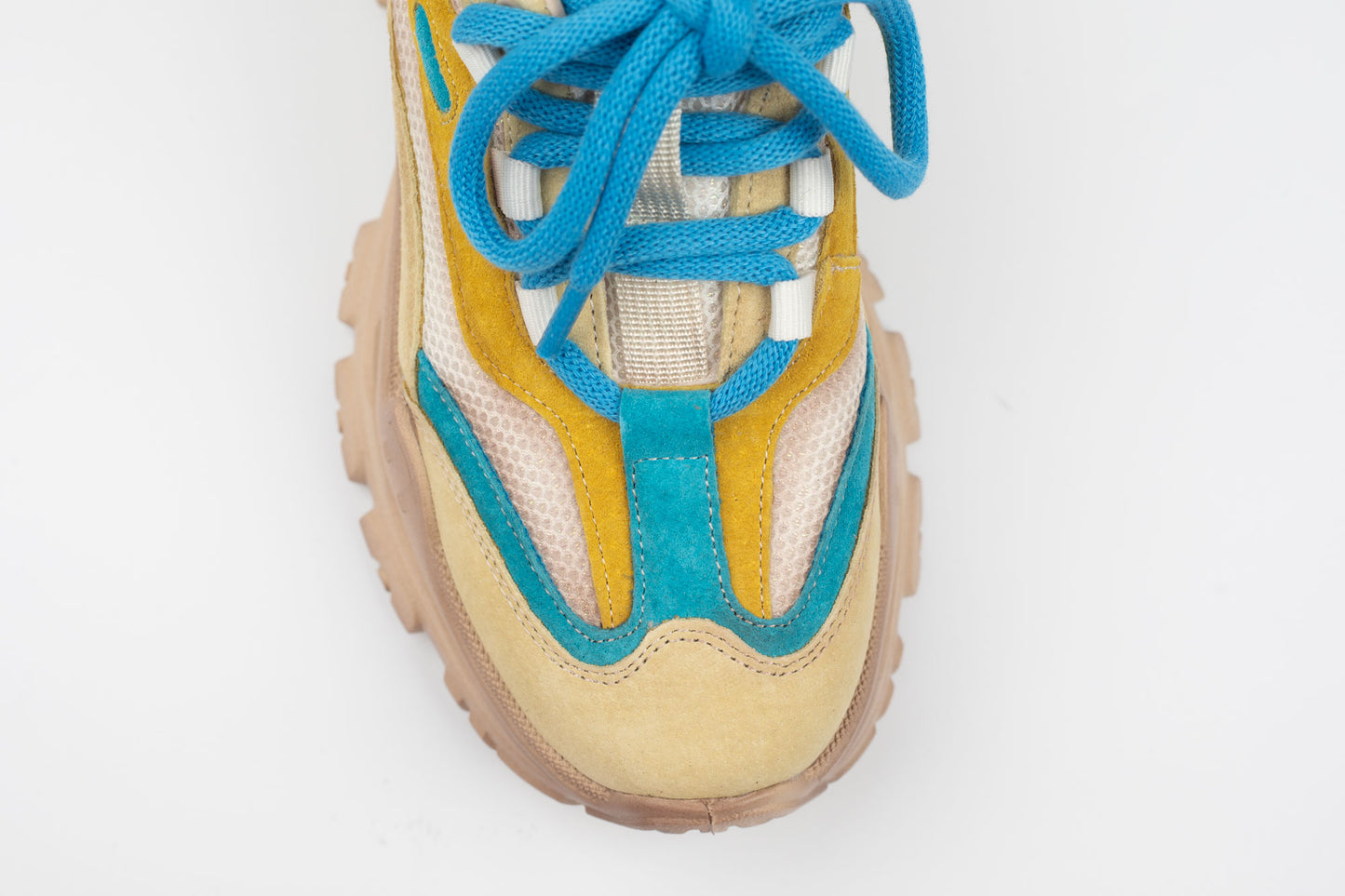 Adidași damă piele naturală FRANCO GERERDO 2959 Galben blue