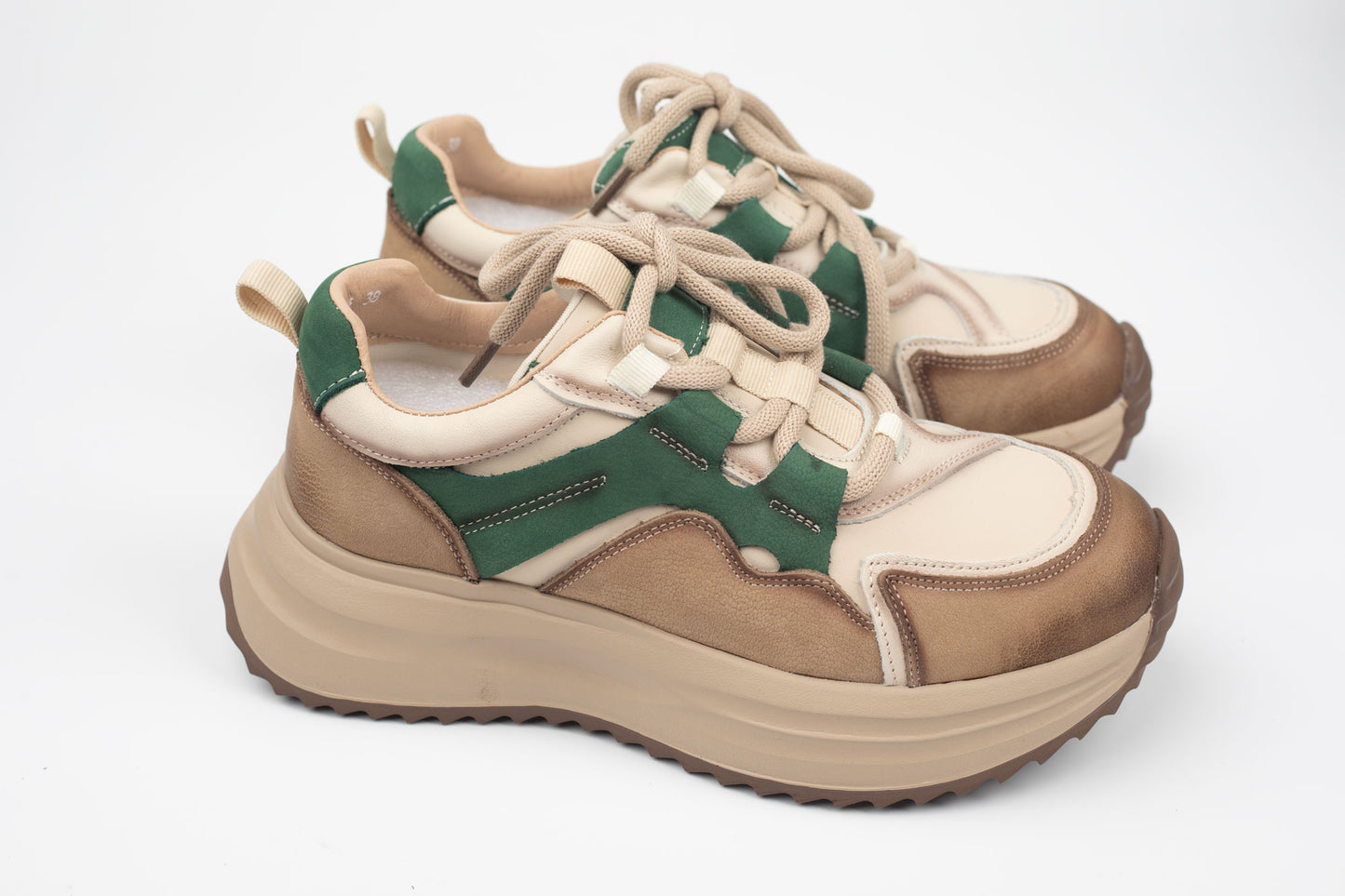 Adidași damă piele naturală FRANCO GERERDO 1572105 Verde