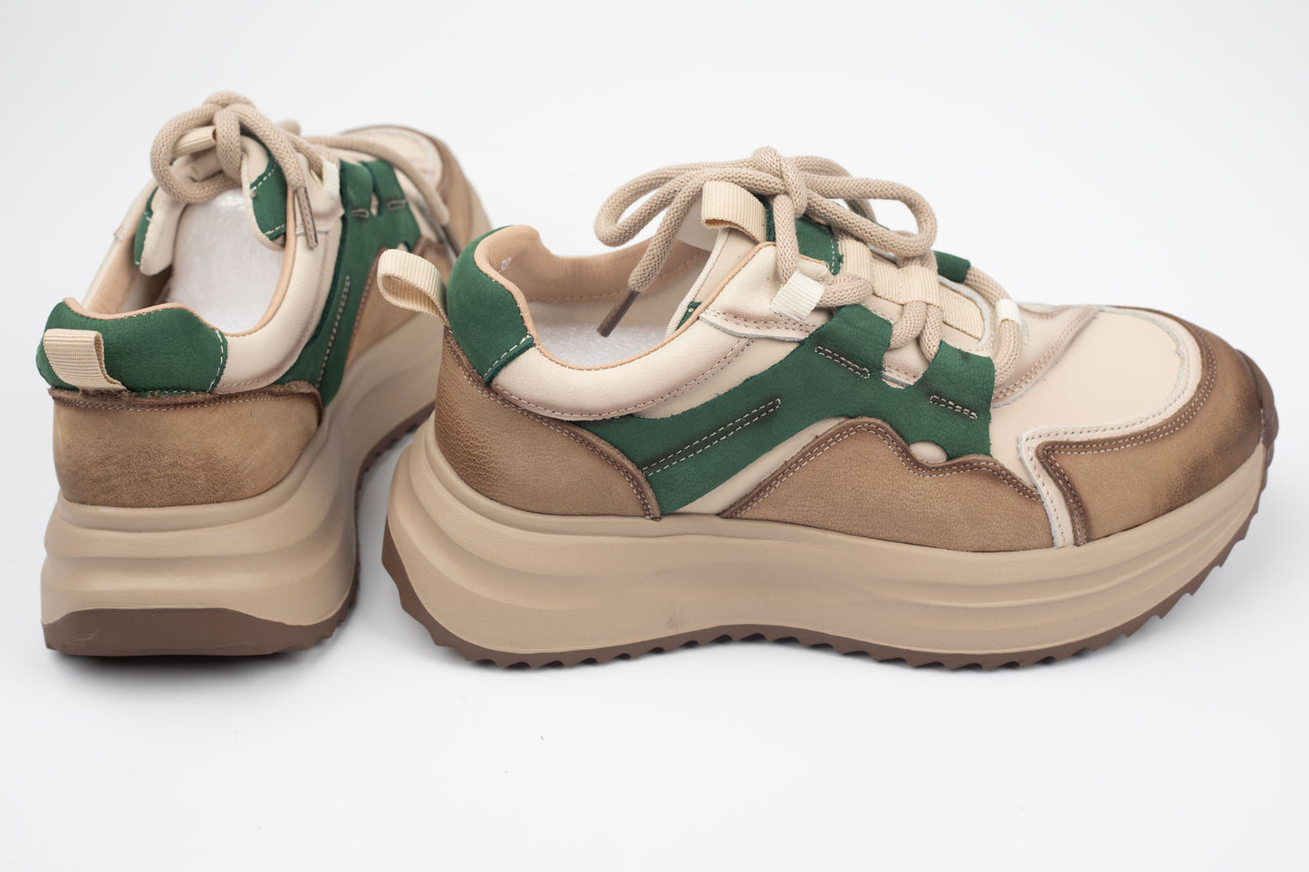Adidași damă piele naturală FRANCO GERERDO 1572105 Verde
