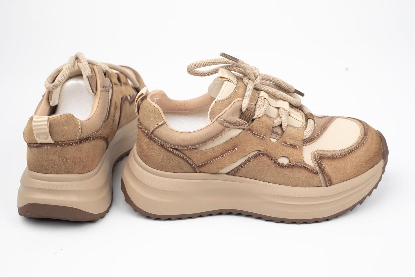 Adidași damă piele naturală FRANCO GERERDO 1572105 Apricot