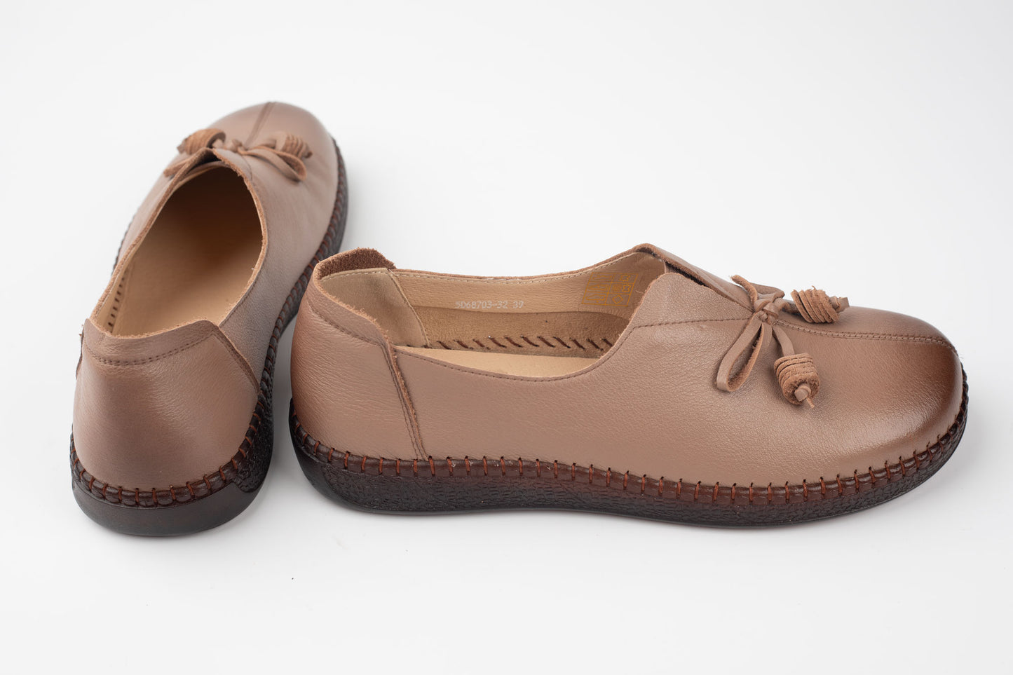 Pantofi damă piele naturală BETINA 68703 Bej