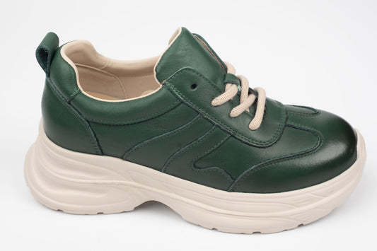 Adidași damă piele naturală FRANCO GERARDO 10785 verde