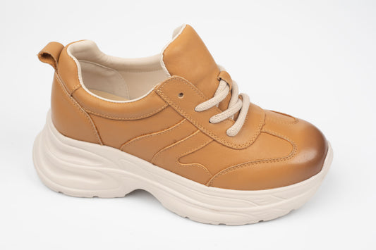 Adidași damă piele naturală FRANCO GERERDO 10785 Galben