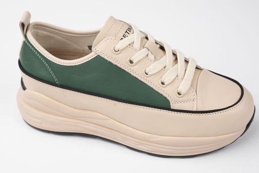 Pantofi damă piele naturală BETINA X-5092 Bej verde