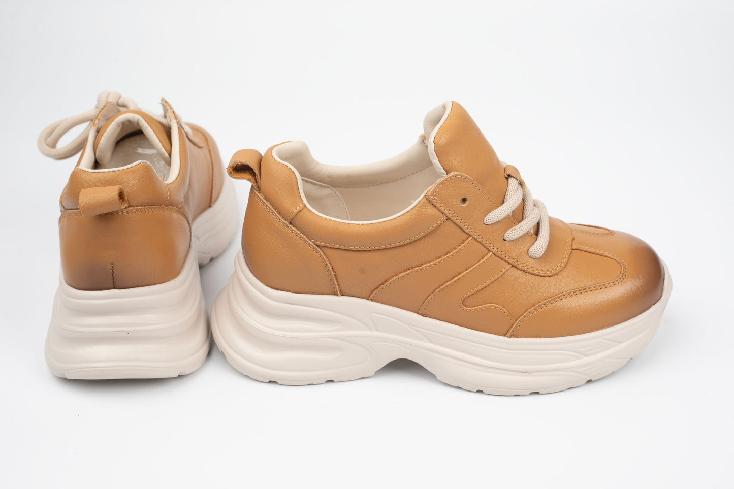 Adidași damă piele naturală FRANCO GERERDO 10785 Galben