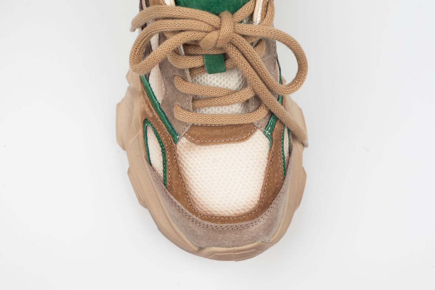 Adidași damă piele naturală FRANCO GERERDO 5786 Apricot verde
