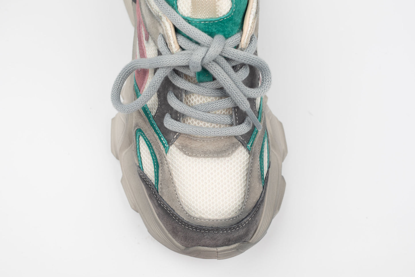 Adidași damă piele naturală FRANCO GERERDO 5786 Grey verde