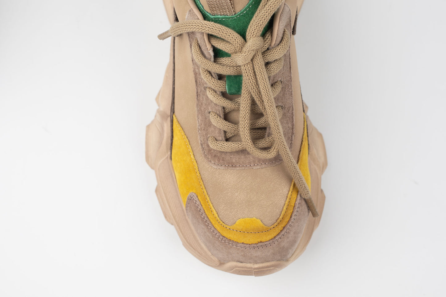 Adidași damă piele naturală FRANCO GERARDO 5796 Apricot galben