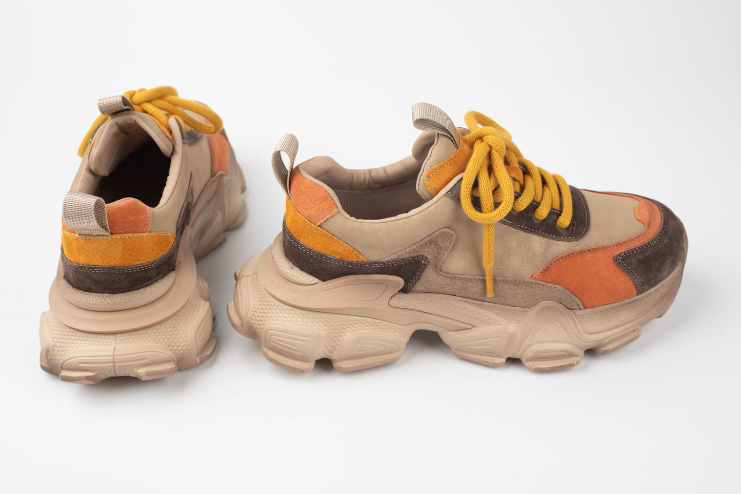 Adidași damă piele naturală FRANCO GERARDO 5796 Apricot Porto