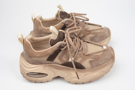Adidași damă piele naturală FRANCO GERARDO 2122 Apricot