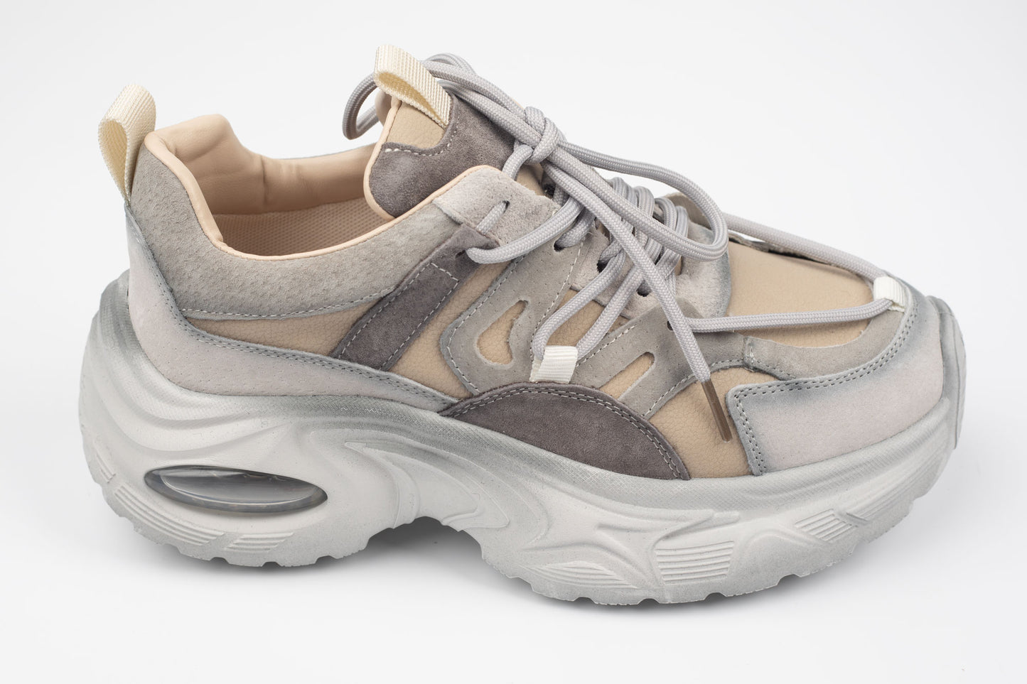 Adidași damă piele naturală FRANCO GERARDO 2122 Grey