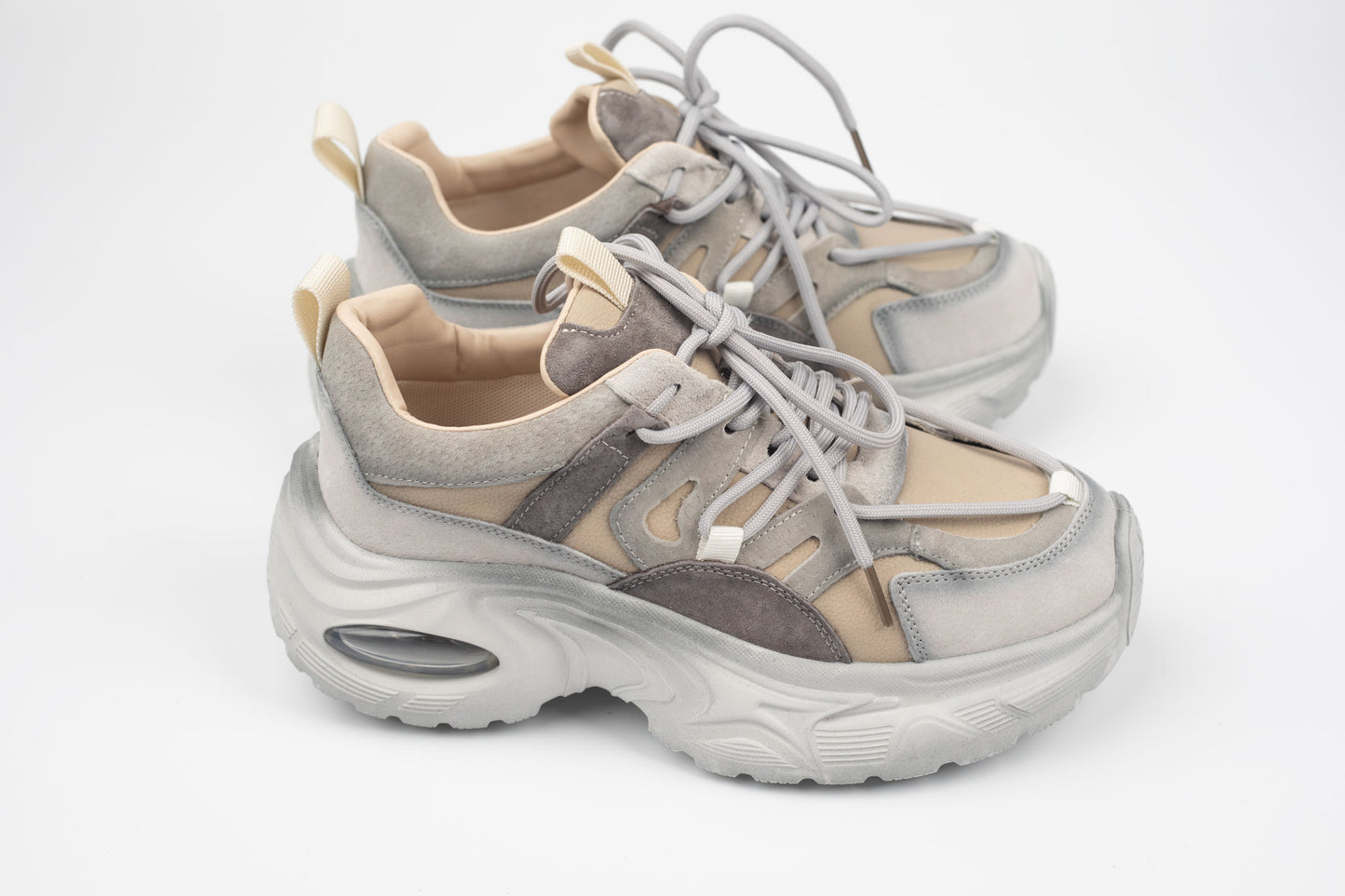 Adidași damă piele naturală FRANCO GERARDO 2122 Grey