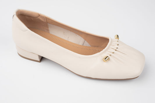 Pantofi damă piele naturală BETINA 51175 Bej