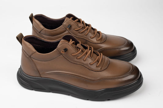 Men's genuine leather shoes MELS SPORT 919088 Brown