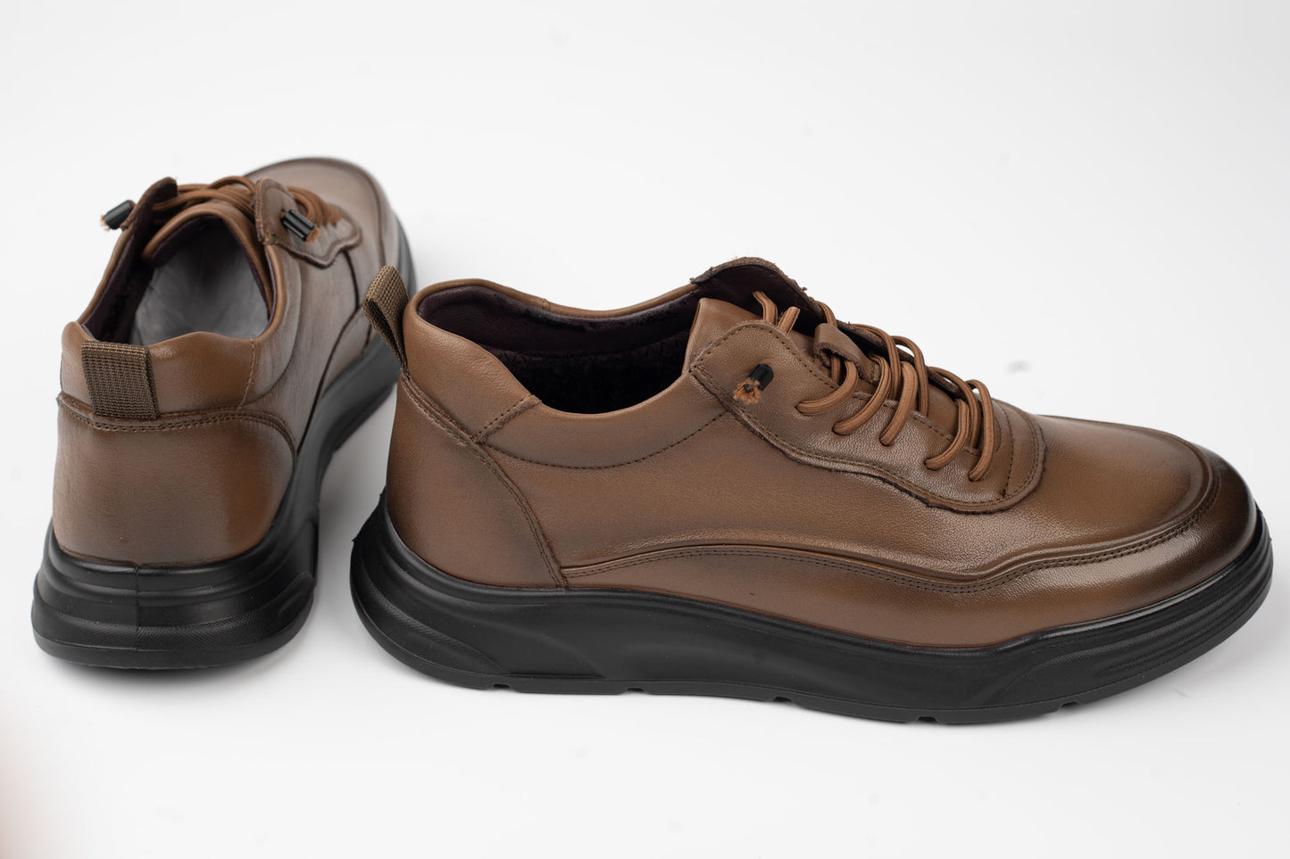 Men's genuine leather shoes MELS SPORT 919088 Brown