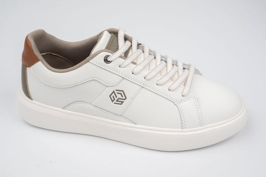 Adidași bărbați piele ecologică premium GORETTI 25 Alb