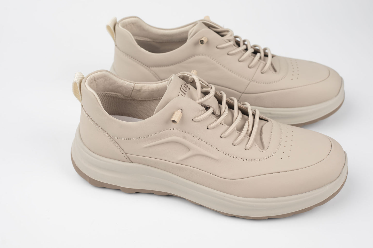Adidași unisex piele naturală FILLIPO 2530-5 Bej