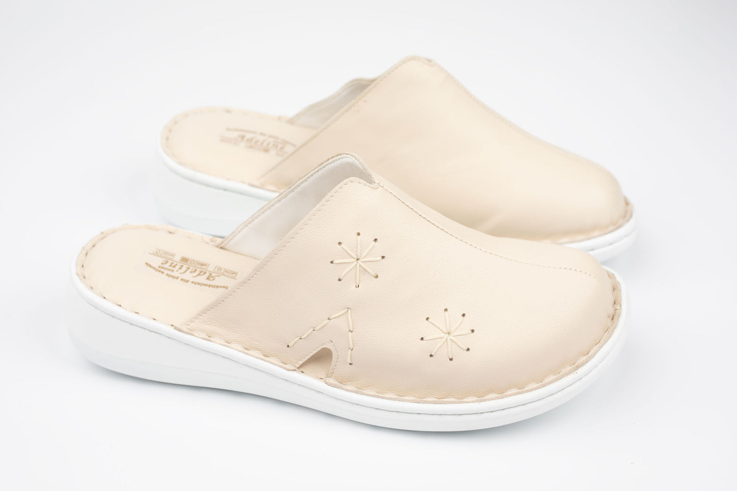 Saboți damă piele naturală ADELINE M-01 Bej