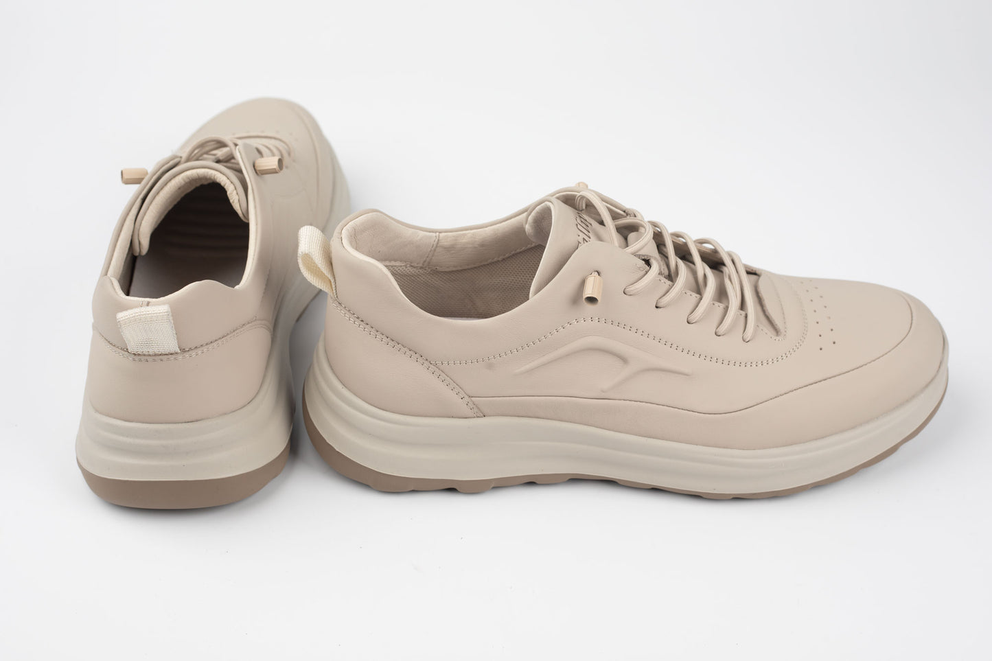 Adidași unisex piele naturală FILLIPO 2530-5 Bej
