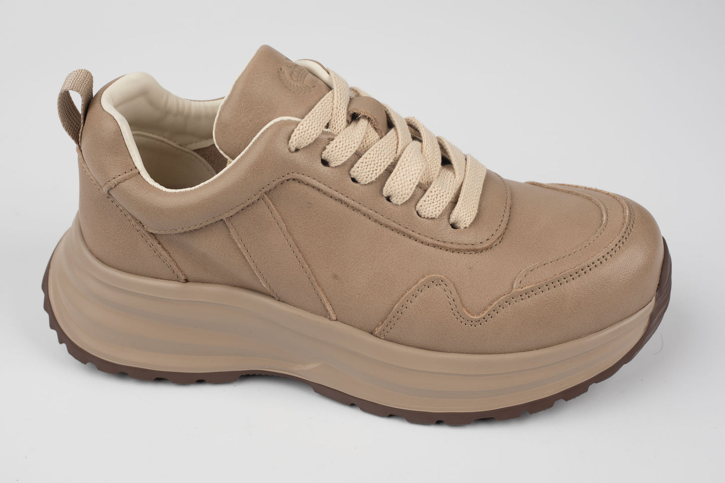 Adidași damă piele naturală FRANCO GERERDO 2605 Apricot
