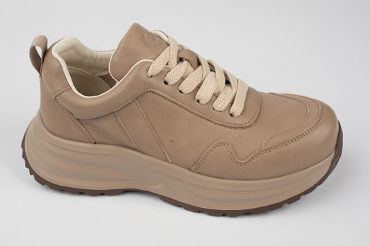 Adidași damă piele naturală FRANCO GERERDO 2605 Apricot