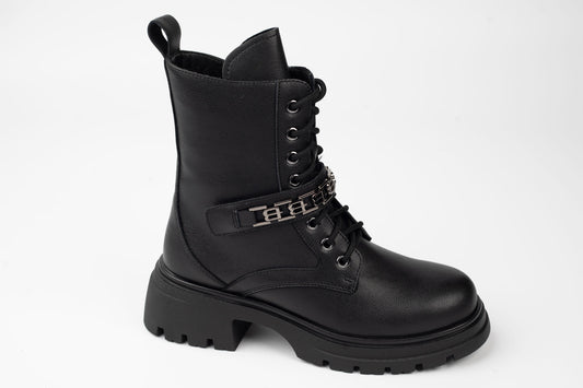 Women's boots made of genuine leather ANNA VIOTI 37071 N box