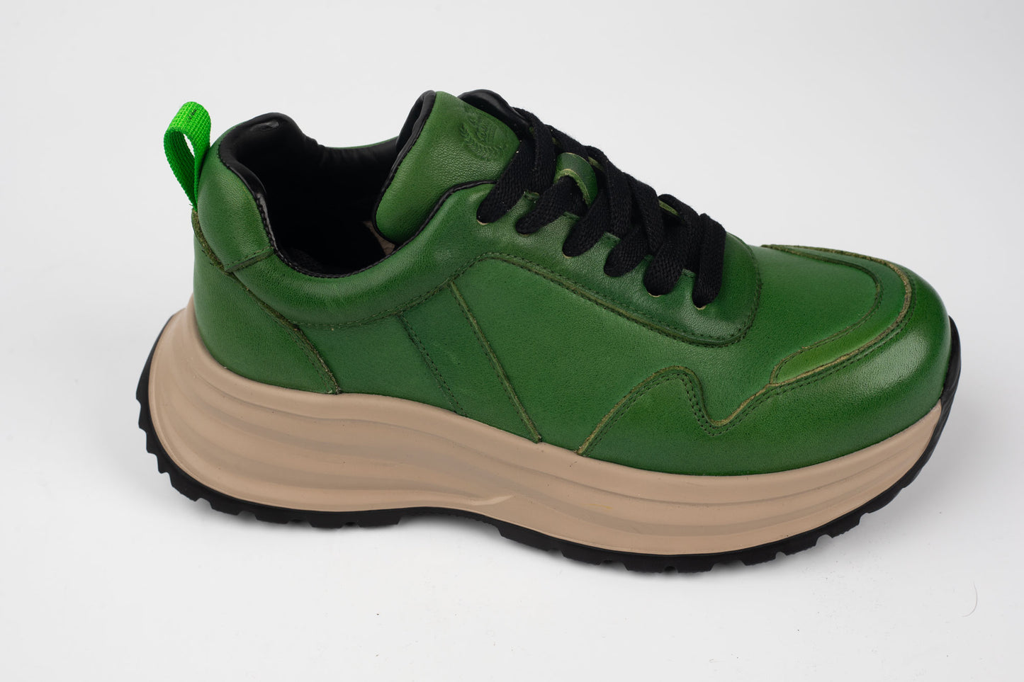 Adidași damă piele naturală FRANCO GERERDO 2605 Verde