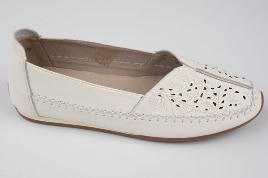 Pantofi damă piele naturală FORMAZIONE 5001-1 Crem