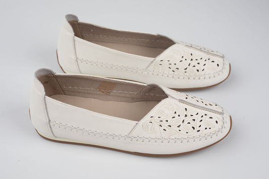 Pantofi damă piele naturală FORMAZIONE 5001-1 Crem
