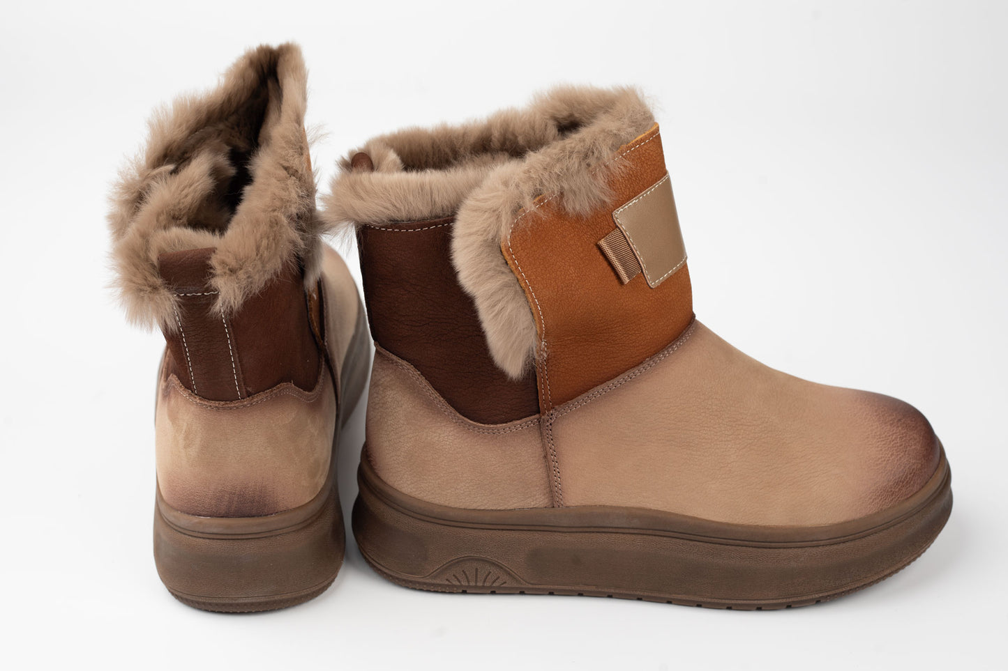 Women's genuine leather boots FRANCO GERARDO 9981 Grey