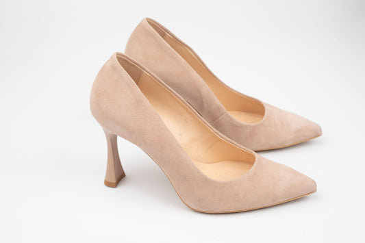 Pantofi damă piele naturală întoarsă KORDEL 3104 Bej velur