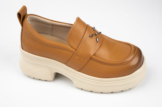 Pantofi damă piele naturală FORMAZIONE 10828 Galben