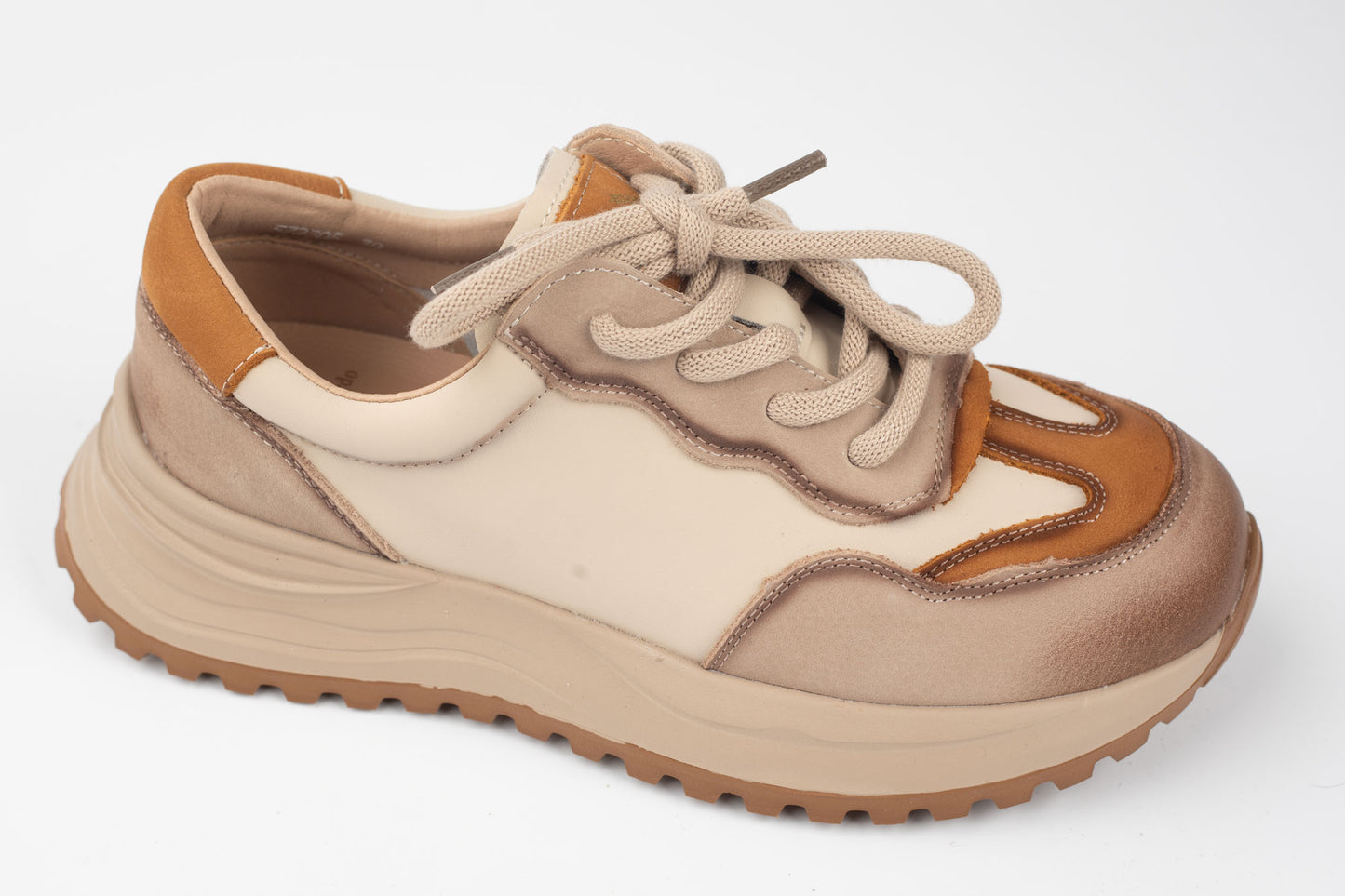 Adidași damă piele naturală FRANCO GERERDO 572305 Galben