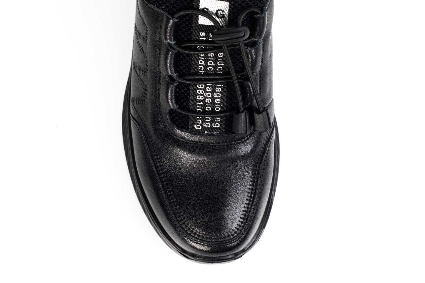 Women's sports shoes, natural leather, FORMAZIONE 1133, black