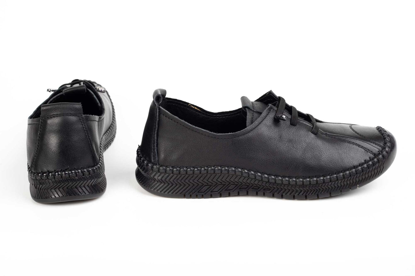 Women's casual shoes made of genuine leather FORMAZIONE 2071 black