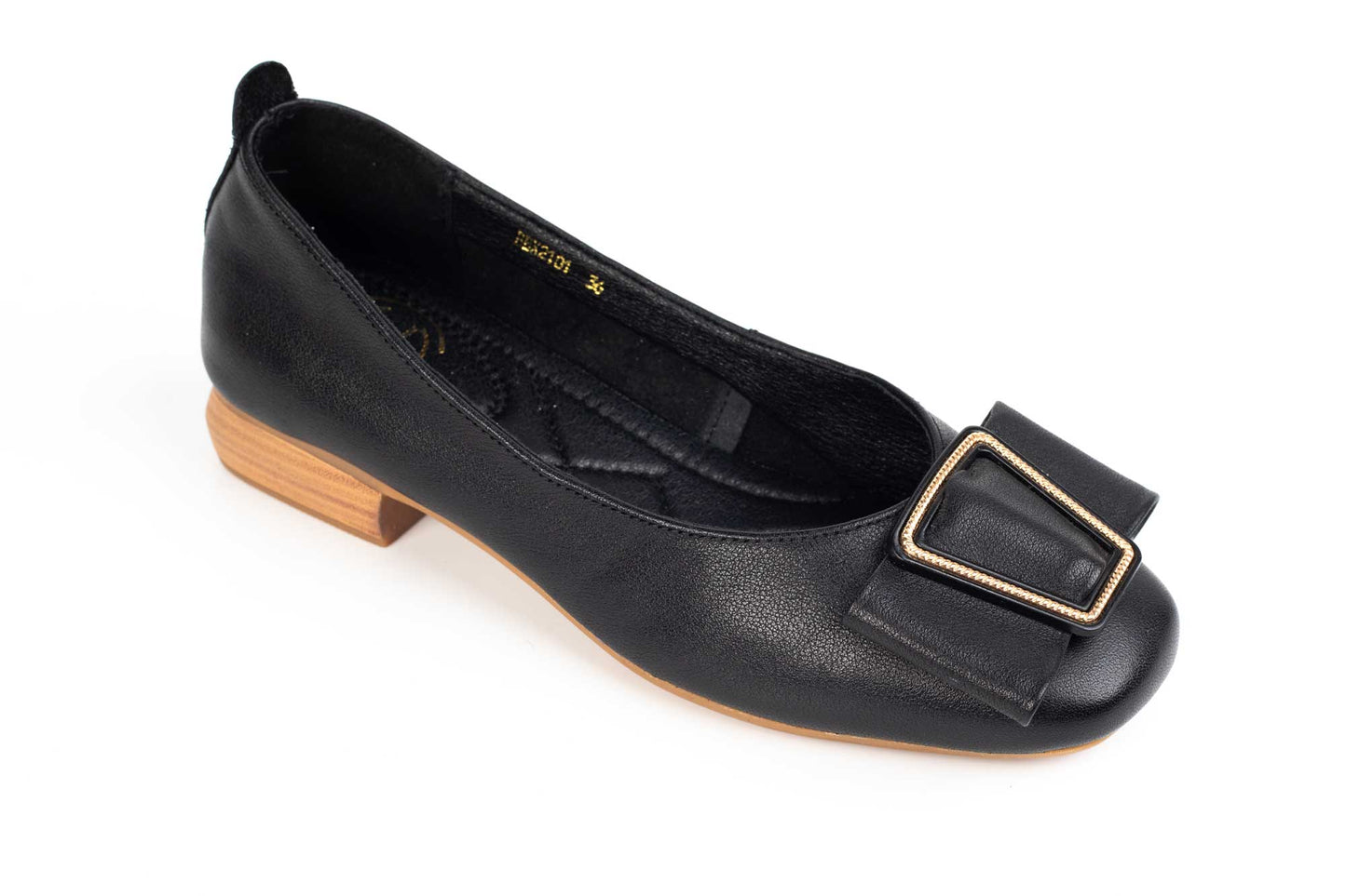 Women's casual shoes made of genuine leather FORMAZIONE 2101 black