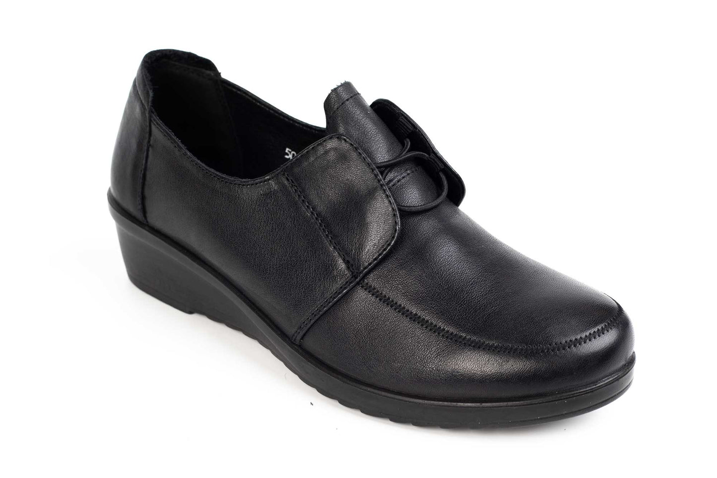 Women's casual shoes made of genuine leather FORMAZIONE 5007 black