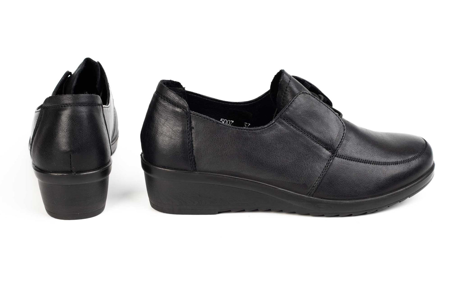 Women's casual shoes made of genuine leather FORMAZIONE 5007 black